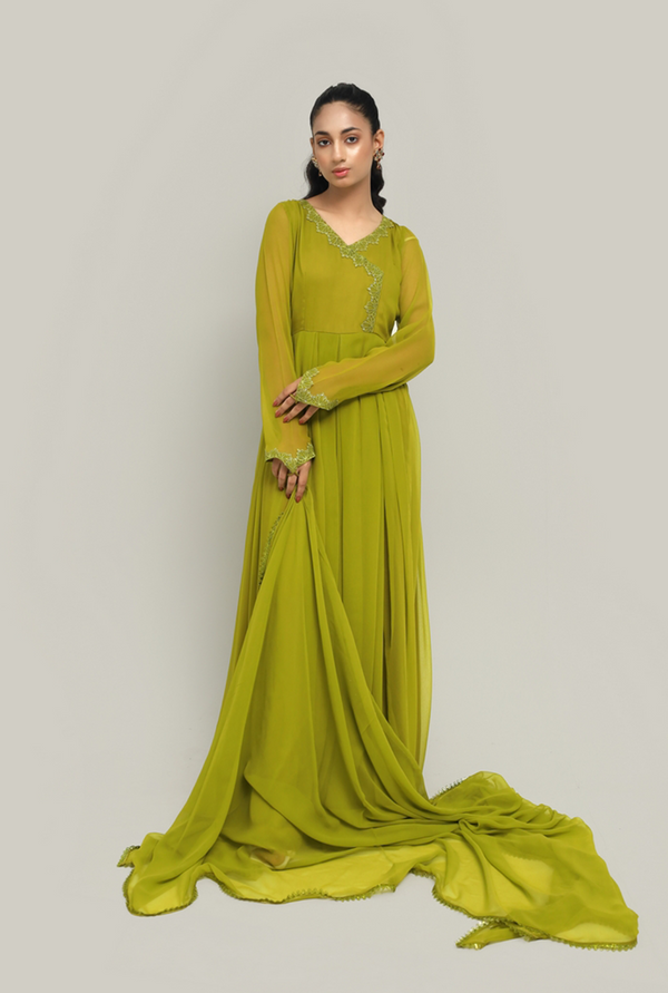 Sabz-Naz Chiffon Maxi